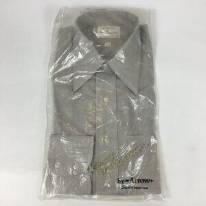(NWOT) Arrow Kent Collection, Gray button down dress shirt